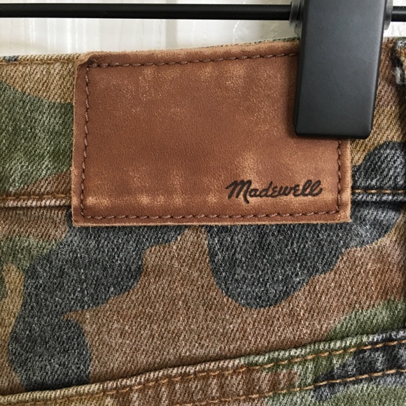 Madewell High-Rise Slim Boyjean Camo J8305 Size 26 - Picture 8 of 10